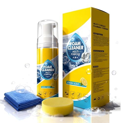 AUTOGO Foam Cleaner Foam Cleaner Multi Purpose - Auto Foam Cleaner Spray 5oz for Car Interior Bathroom Tiles amd Sofa Upholstery