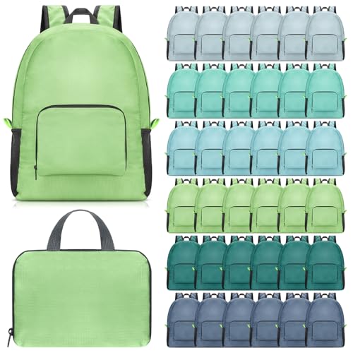 Image of Eccliy 50 Pack Backpacks Bulk 17 Inches Back Pack Basic Backpack for Adult Lightweight Outdoor Travel Bookbags(6 Tone Color)