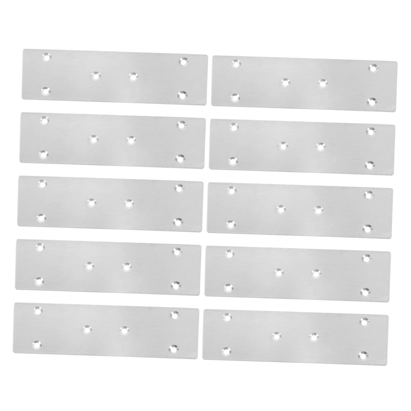 Équerres de réparation plates en inox pour réparer une table ou une étagère en bois
