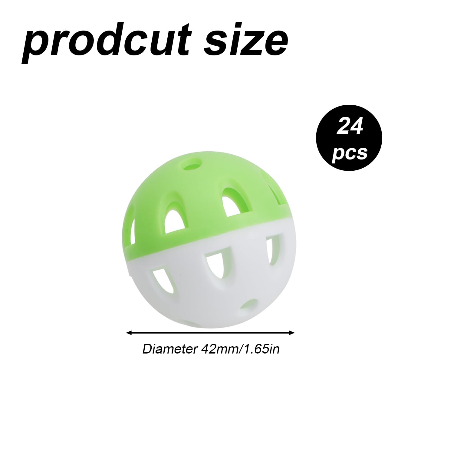 Tinoaly 24 Pz Palline Allenamento per Baseball, Palline da Allenamento Baseball e Golf Piccole da 42mm Cave con Sacca con Coulisse per Colpire Lanciare Allenarsi in Battuta
