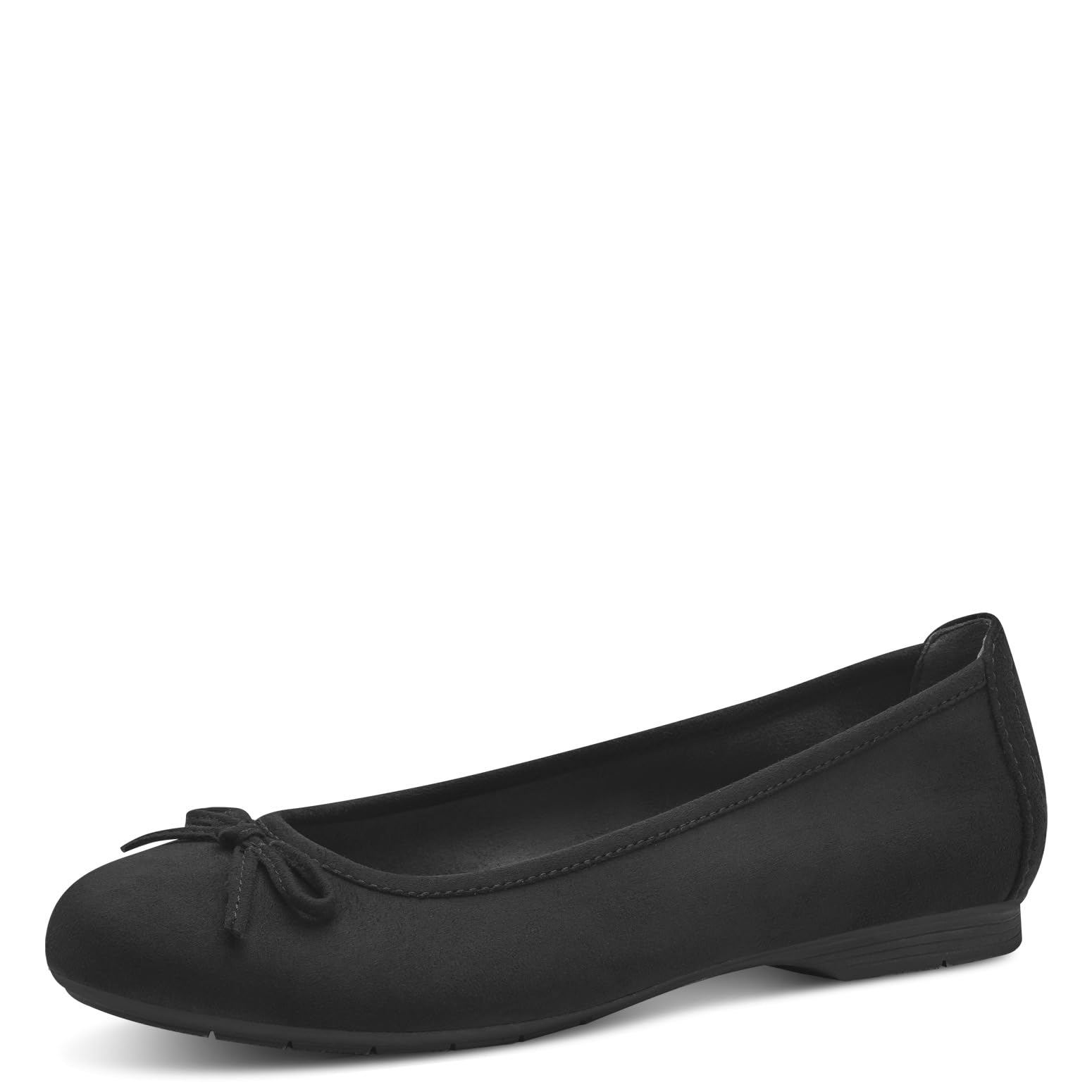 Jana Women’s Ballerinas with Bow Vegan, Black, 3,5 UK