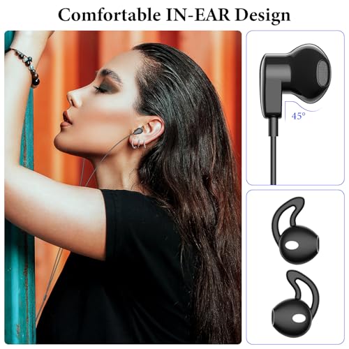 Image of APETOO USB C Headphones with Mic Volume Control for iPhone 17 16 15 Pro Max | 90 Right Angle USB C Wired Earbuds, HiFi Stereo Type C Earphones for Samsung S25 /S26 /S24 /S23 /S22 iPad Pixel 10 9 8 7