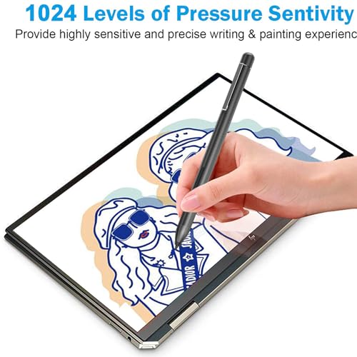 Hacey K2-C Active Pen For Hp Spectre X360 Envy X360 Pavilion X360 Spectre X2 Envy X2 Laptop-Specified Surface Pen Microsoft Pen Protocol Inking Model thumb #7
