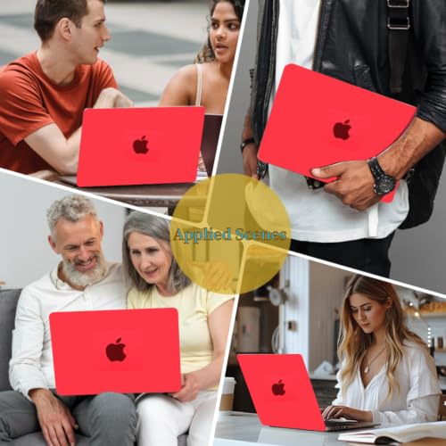 Coque MacBook Air 11 Rouge Cristal avec Couverture Clavier A1465 A1370 - 6