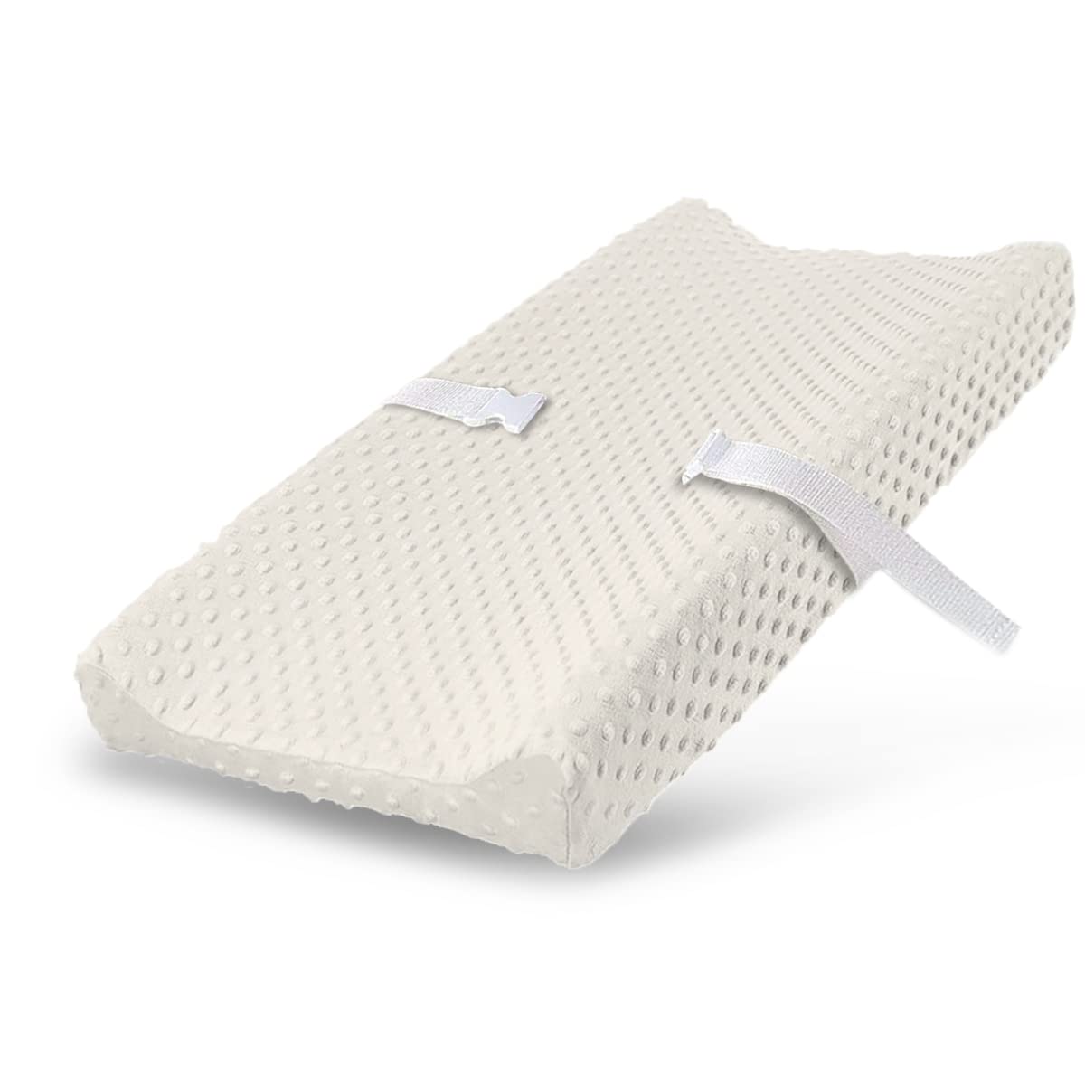 Changing Pad Cover, Ultra Soft Minky Dots Plush Changing Table Covers Breathable Mink Changing Table Sheets Cover Wipeable Changing Pad Covers for Infants Newborn Baby Girl Boy (Pristine)-image-19