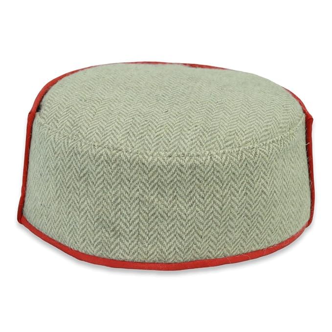 Image of Vastraa Fusion Himachali Topi for Men | Nepali Headwear | Traditional Kullu Cap | Pahadi Topi | Kashmiri Hat | Wool Handcrafted Ethnic Wear