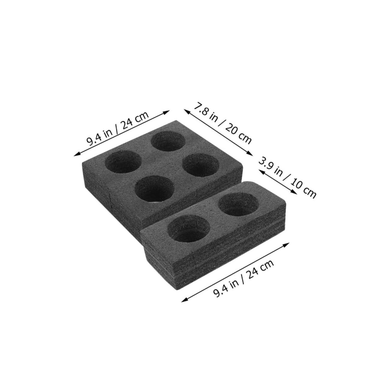 STOBAZA 2pcs Foam Drink Carrier Tray for Takeout Cups Drink Holder Design Lightweight Beverage Packaging for Restaurants and Shops