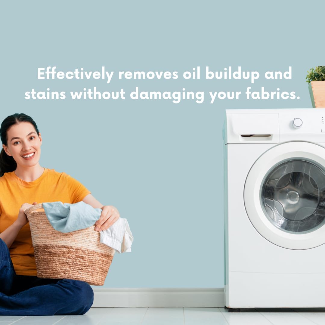 Oil Be Gone Liquid Laundry Detergent – Heavy-Duty Massage Sheet Stain Remover with Brighteners – 1 Gallon, Concentrated Formula