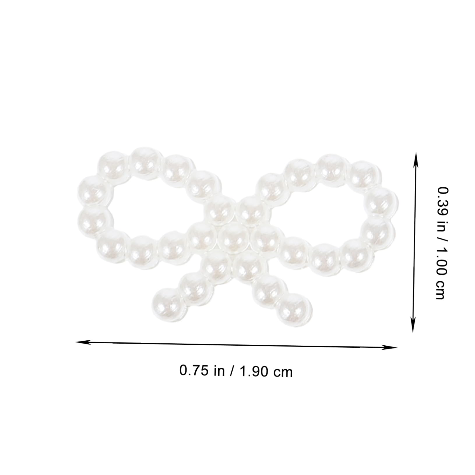 CALLARON DIY Nail Art Charms Flat Back Pearl Gems Heart Shape Nail Charms for Decorations