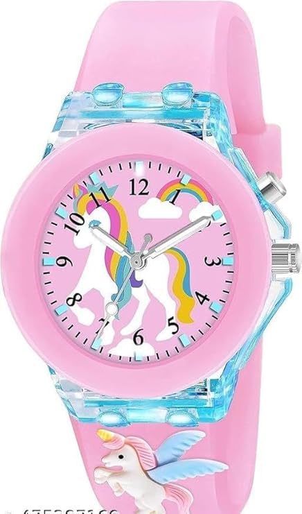 SELLORIA Brand AAnalog Watch for Kids | 3D Cartoon | 7 Multicolor LED Luminous Lights with Silicone Strap | Unisex Best Birthday Gift | Analogue Wrist Watches for Boys & Girls | Age 3-10 yrs SELLORIA Brand AAnalog Watch for Kids | 3D Cartoon | 7 Multicolor LED Luminous Lights with Silicone Strap | Unisex Best Birthday Gift | Analogue Wrist Watches for Boys & Girls | Age 3-10 yrs