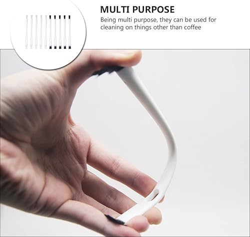 Miniatura 4 de FOMIYES 10 unids cepillo de máquina de café café plástico espresso polvo cepillo de grano de café limpiador suministros cepillo maquinilla de