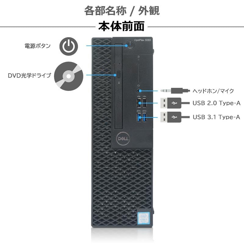 Amazon.co.jp: DELL Optiplex 3060/5060/7060 SFF □Win11搭載 / 第8