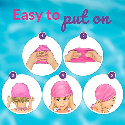 Limmys Men’s Women’s Unisex Swimming Cap - 100% Silicone Ladies Swim Caps - Premium Quality, Stretchable And Comfortable Swimming Hats - Available In Different Attractive Color (Navy Blue) #TOP6