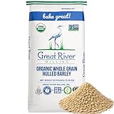 Great River Organic Milling, Organic Whole Grains Hulled Barley, 25-Pound Package