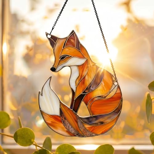 Image of Fox Acrylic Ornament Gift for Fox Lovers Christmas Wall Decor