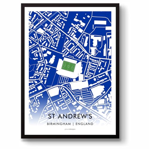 Affiche St Andrew's cadeau idéal pour supporter de Birmingham City FC