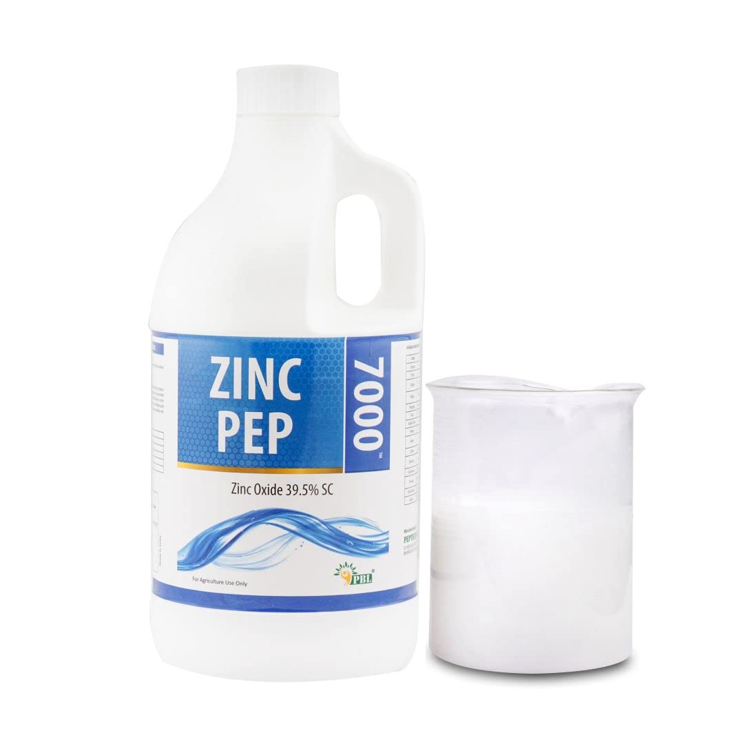 PBL_Peptech Biosciences Ltd | Zinc PEP 7000 (ZINC OXIDE 39.5% SC) soluble fertilizer for cereal, cotton, potato, apple, citrus | Pack Size_500ML