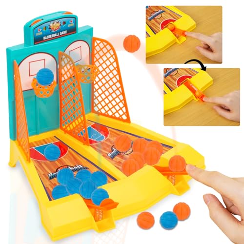 3 otters 29PCS Tabletop Game Set, Basketball Shooting Game Desktop Basketball Toy Arcade Basketball Game for Kids, Basketball Toys for Boys - Image 4