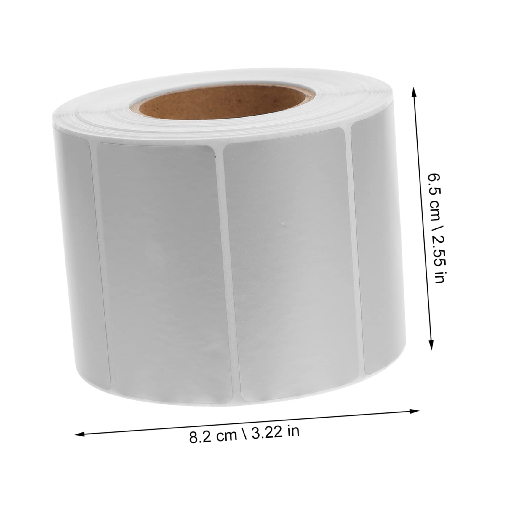 TEHAUX Etichette Adesive Argentate Opache 1000 Pezzi Rotolo Design Leggero Resistenti ai Graffi per Spedizioni e Etichette per Uso Ufficio