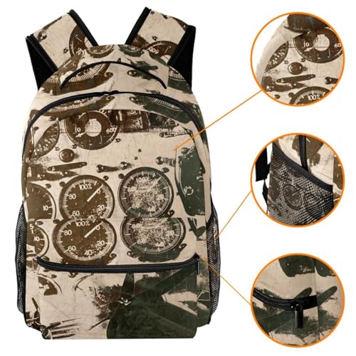 Sac à dos d'école ergonomique hélice grunge pour soulager le dos des ados en voyage - 3