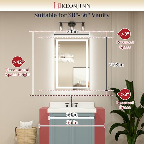 Luxury Bathroom Vanity with LED Mirror
