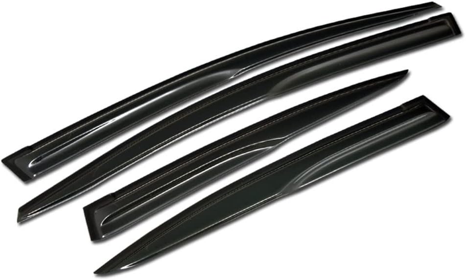 7422445418418 Compatible with 2012-2015 Honda Civic Sedan Smoke MU Style Window Visors Deflector 4 Pieces