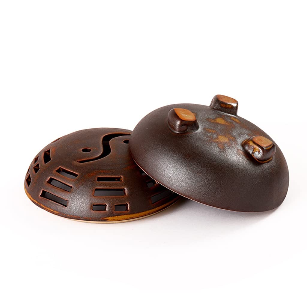 Quemador de Incienso de Reflujo Horno de incienso de cerámica creativo, horno de aromaterapia de incienso de madera de agar, horno de sándalo for interiores en el hogar, sala de estar y estudio Cascad