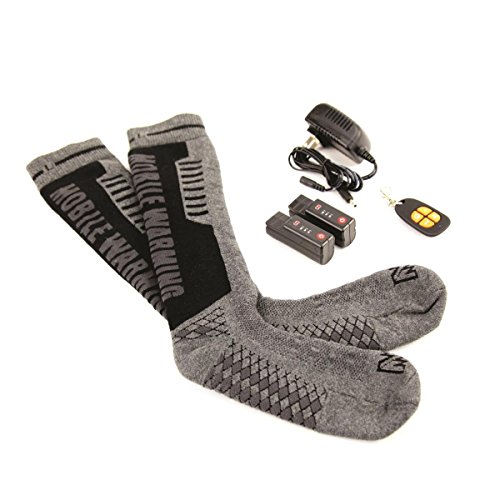 Mobile Warming Heated Electric Socks 3.7V Battery Operated with Remote
