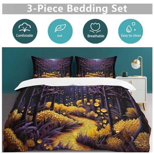 Housse de couette jungle avec fermeture éclair en microfibre douce - 6