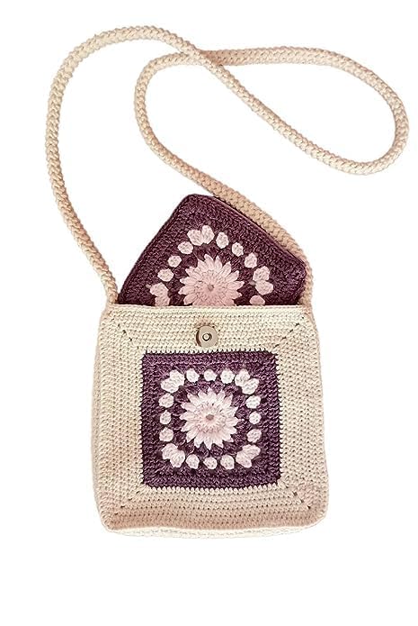 I.F.H Crochet Shoulder Bag,Handmade Bag,Shoulder Bag,Crochet Handmade Bag,Checkered Crochet Bag (B0CJ4TNWP1) Amazon Price History, Amazon Price Tracker