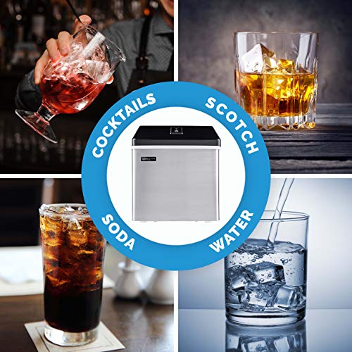 Luma Comfort Clear Ice Cube Maker Machine First Cubes In 15 Minutes
