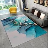 PEIHUODAN Alfombra De Área con Motivo Mármol 3D,160x200cm)