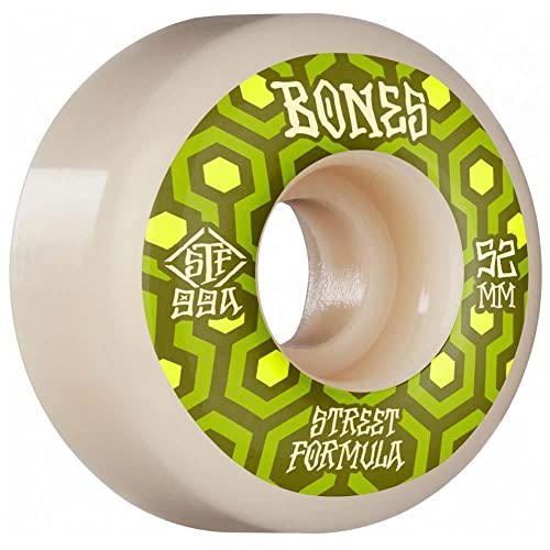 Bones STF Retros V1 Standard Skateboard Wheels 99A White 52mm