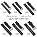 GadgetWraps 22mm Silicone Watch Band Strap with Quick Release Pins – Compatible with Fossil, Pebble, Samsung – 22mm Quick Release Watch Band (Black, 22mm)