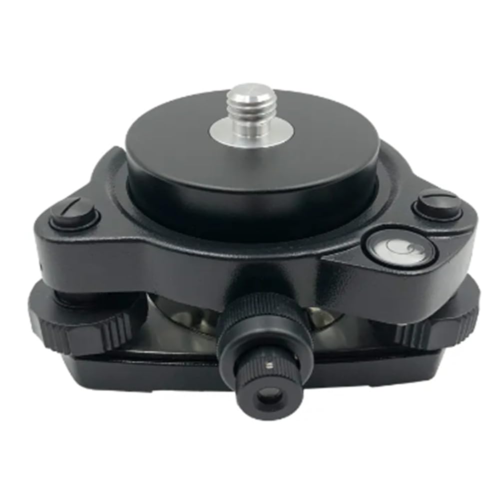 AYQEBNC Tribrach with Optical Plummet&GPS Tribrach Adapter with 5/8InX11 Mount Rotate Screw for Total Station GPS GNSS B Easy Install Easy to Use Black 500406669A1
