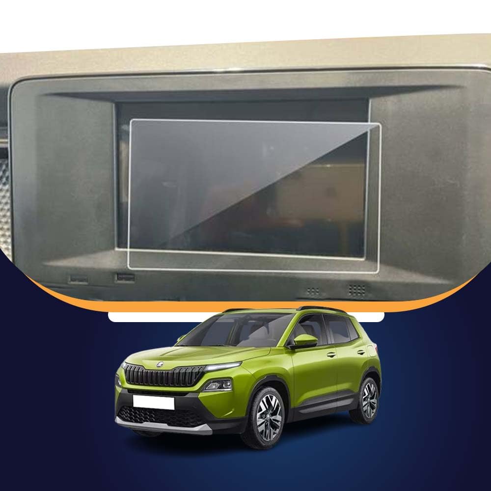 Screen Guard For SKODA KYLAQ 2024 ||7 Inch Car Display Music Infotainment Protector || Signature || Skoda Kylaq 9H Touch Screen Stereo Accessories [Not Tempered Glass]-image-15