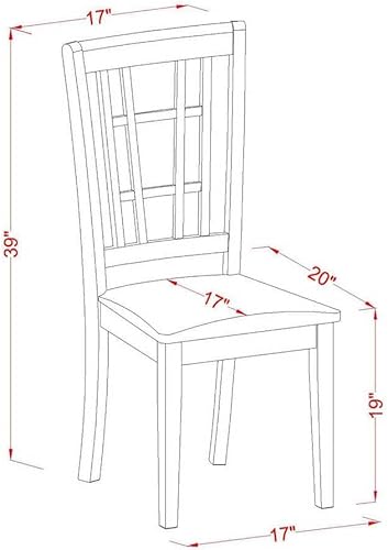 Miniatura 5 de East West Furniture ESNI3-BCH-LC, S