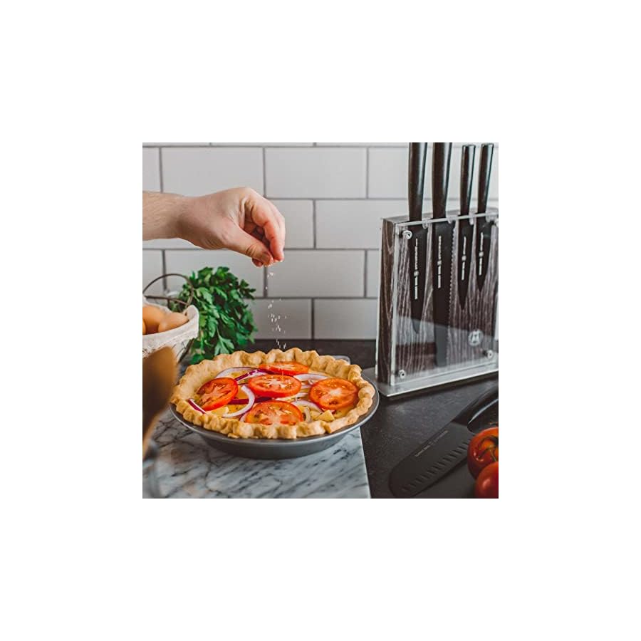 Schmidt-Brothers-Jet-Black-Series-7-Piece-Kitchen-Knife-Set-High-Carbon-German-Stainless-Steel-Cutlery-Pure-Matte-Black-Titanium-Finish-With-Clear-Acrylic-Magnetic-Knife-Block Schmidt Brothers - Jet Black Series 7-Piece Kitchen Knife Set, High-Carbon German Stainless Steel Cutlery, Pure Matte Black Titanium Finish With Clear Acrylic Magnetic Knife Block