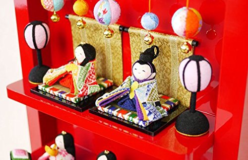 Amazon.co.jp: つるし飾り台 わらべ雛 10人揃い ひな人形 ひな祭り