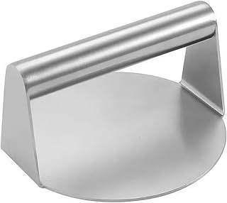 Stainless Steel Manual Burger Press for Home Use, Smash Burger Press,Circular Meat Patty,Sandwiches, Hash Browns, Non-Stick Bread Press Tool,1Pack,5.5 * 5.5 * 2.9inches