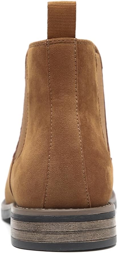 DECARSDZ Men's Chelsea Boots Casual Classic Comfy Slip-On Suede Chukka Mens Ankle Boot - Image 4