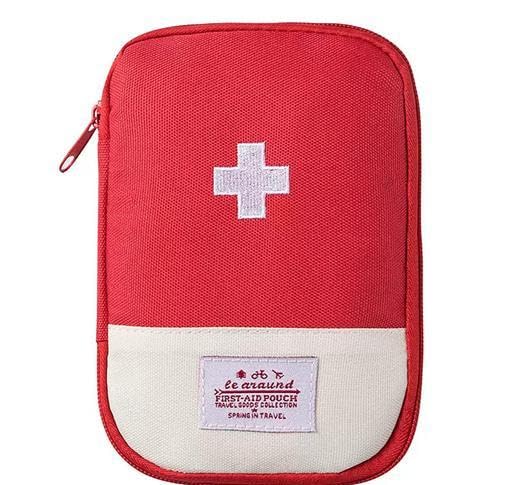 Multi-Layer Travel Medicine Pouch // Empty First Aid Kit Pouch // Emergency Medicine Storage Organizer Bag for Outdoor Traveling(muilticolour)(Pack of 01)-image-21