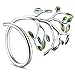 SHEGRACE Bague Arbre de Vie Femme Extraordinaire Moderne en Pur Argent 925 Sterling, Ornement Mignion Arbre Brandille Anneau Reglable et des Feuilles Vert, 58(Réglable)