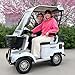 Electric Golf Cart Passenger Cruiser, with Extra Large Capacity Storage Trunk, 50-Mile Range, Suitable for Golf Hunting Scenic Spots Hotels Beaches Schools and Farms (White-800W60V32AH-Lead Acid)