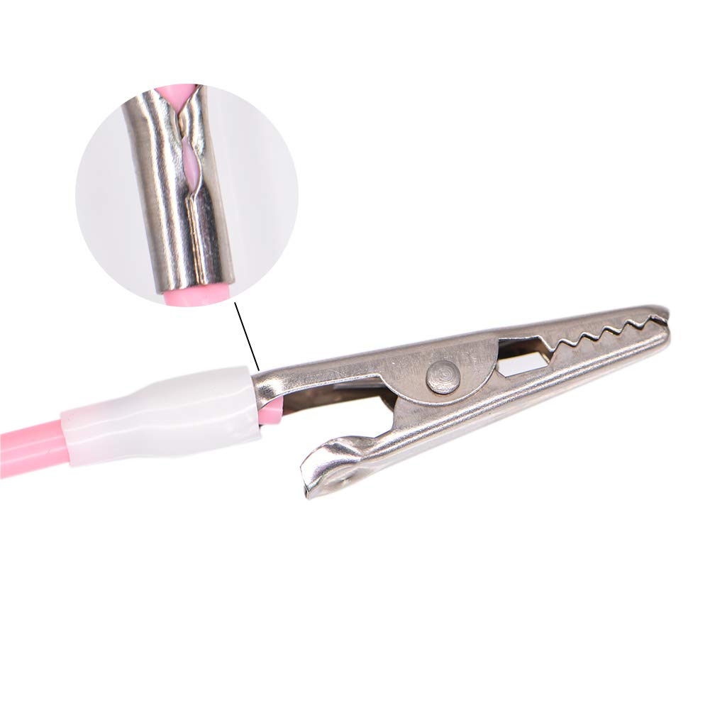 MIBICIRI Dental Silicon Bib Clips,Colorful Sterilizable Bib Clips Napkin Holder Chain