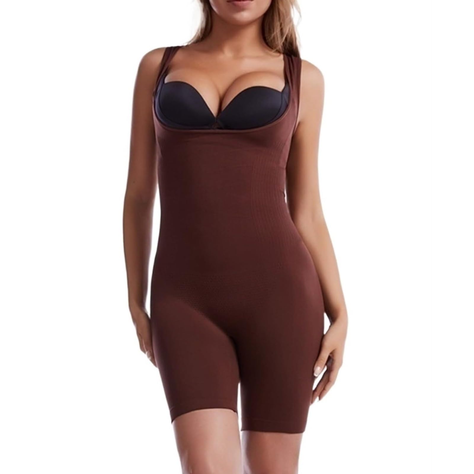 2 Pezzi Busto Aperto Shapewear Controllo della Pancia Body Senza Cuciture for Le Donne Butt Lifting Body Shaper Fajas Colombianas