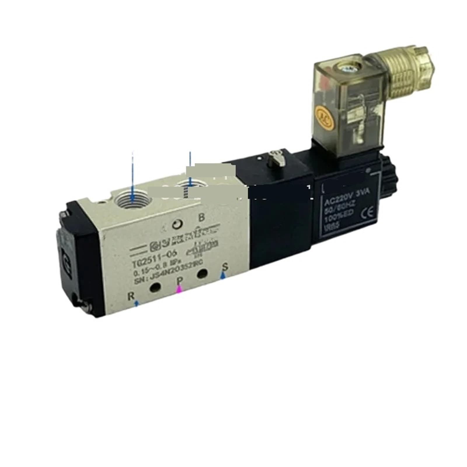 Electrovanne pneumatique TG2541-15 a grand debit pour verins industriels lourds