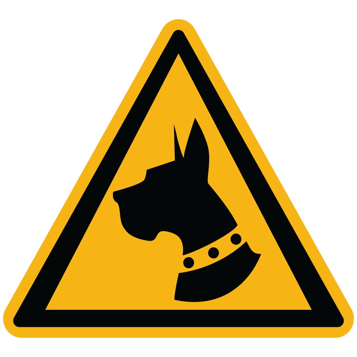 Ambiance Sticker Laminated Laminated Warning Sign Sticker Guard Dog Warning Sign Water and UV Resistant