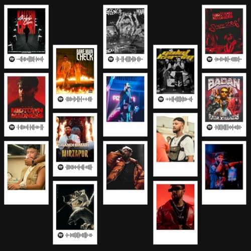 Image of Funk You Store Raga | Raga Songs Polaroids (Set of 15) | Raga's Kaleshi Chori, Galat Karam, Badan Songs Mini Poster (8 x 6 cm) Posters for Phone Accessories, Bedroom, Office, room decoration (Raga)