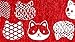 Narumikk noren Japanese Style Doorway Curtain 85x150cm Cloth cat Pattern (Red)